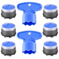 Faucet Aerator M18.5, 6PCS Aerator for Sink Faucet Flow Restrictor, Kitchen B...