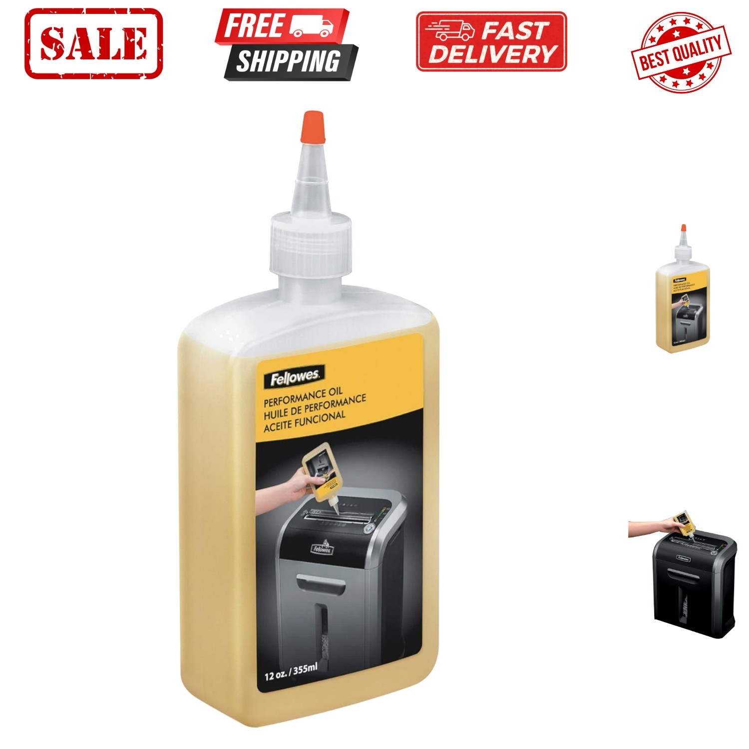 Powershred Performance Shredder Oil, 12 oz. Extended Nozzle 