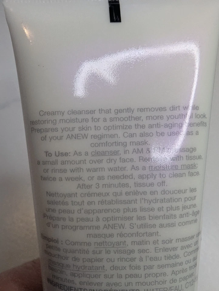 Crema limpiadora y mascarilla reconfortante Avon Anew Clean 5 oz secado normal Foto 3 de 4