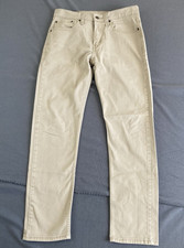 Levi's 502 Jeans Men's 31x32 Fit 31x29 Beige Regular Taper Fit Stretch Denim