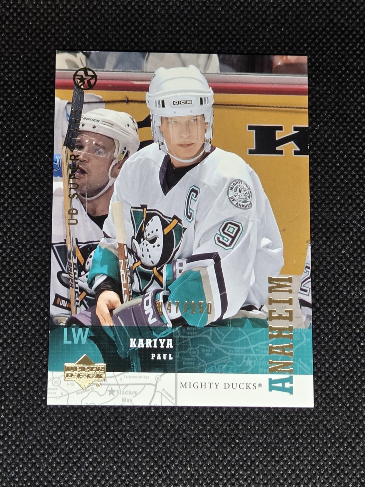 2002-03 Upper Deck UD Superstars #6 PAUL KARIYA Gold /250