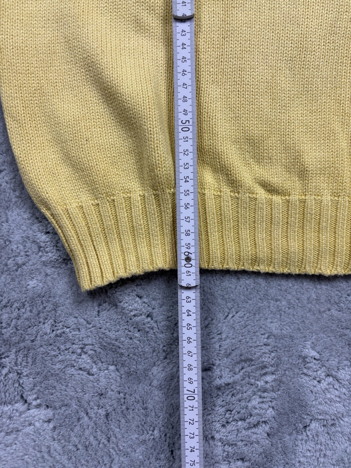 Vintage Ralph Lauren Heavy Knit Crewneck Sweater | S | Yellow | image 7