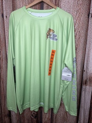 Mossy Oak EAG Elite Green Men's 2X Long Sleeve Performance Fishing Shirt NWT