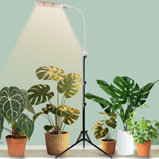 LED Plant Grow Light with Stand 105 LEDs Full Spectrum Adjustable Height Timer