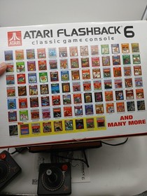 Atari Flashback 6 Classic Game Console Works In Box See Pic Wireless Controllers