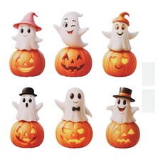Halloween Yard Signs, 12Pcs Ghost Pumpkin Stakes for Outdoor Garden Decorations