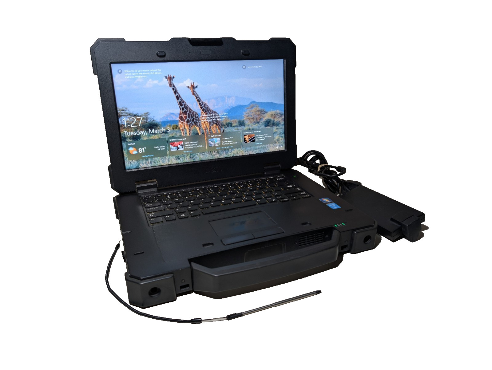 Dell Rugged Extreme 7404 Touchscreen | i5 16GB RAM 256GB SSD | RGB Pen DVD+RW