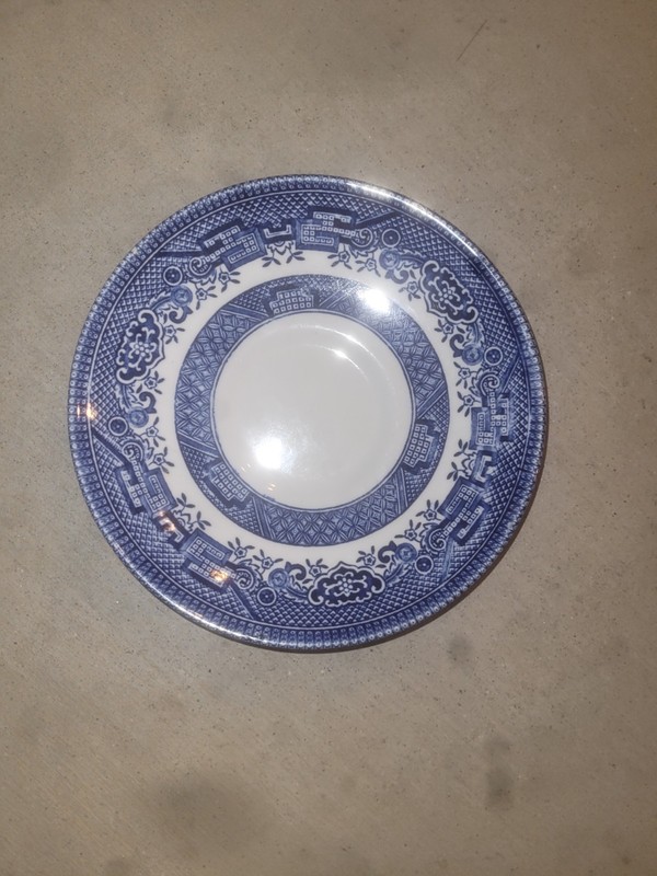 Vintage Blue Willow Saucers Churchill England (Set of 8) 5.5 in