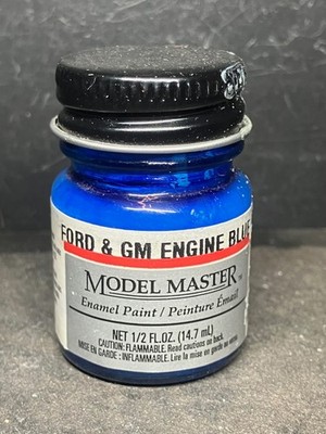 Testors Model Master Ford & GM Engine Blue 2727 Gloss Enamel Paint .5 oz