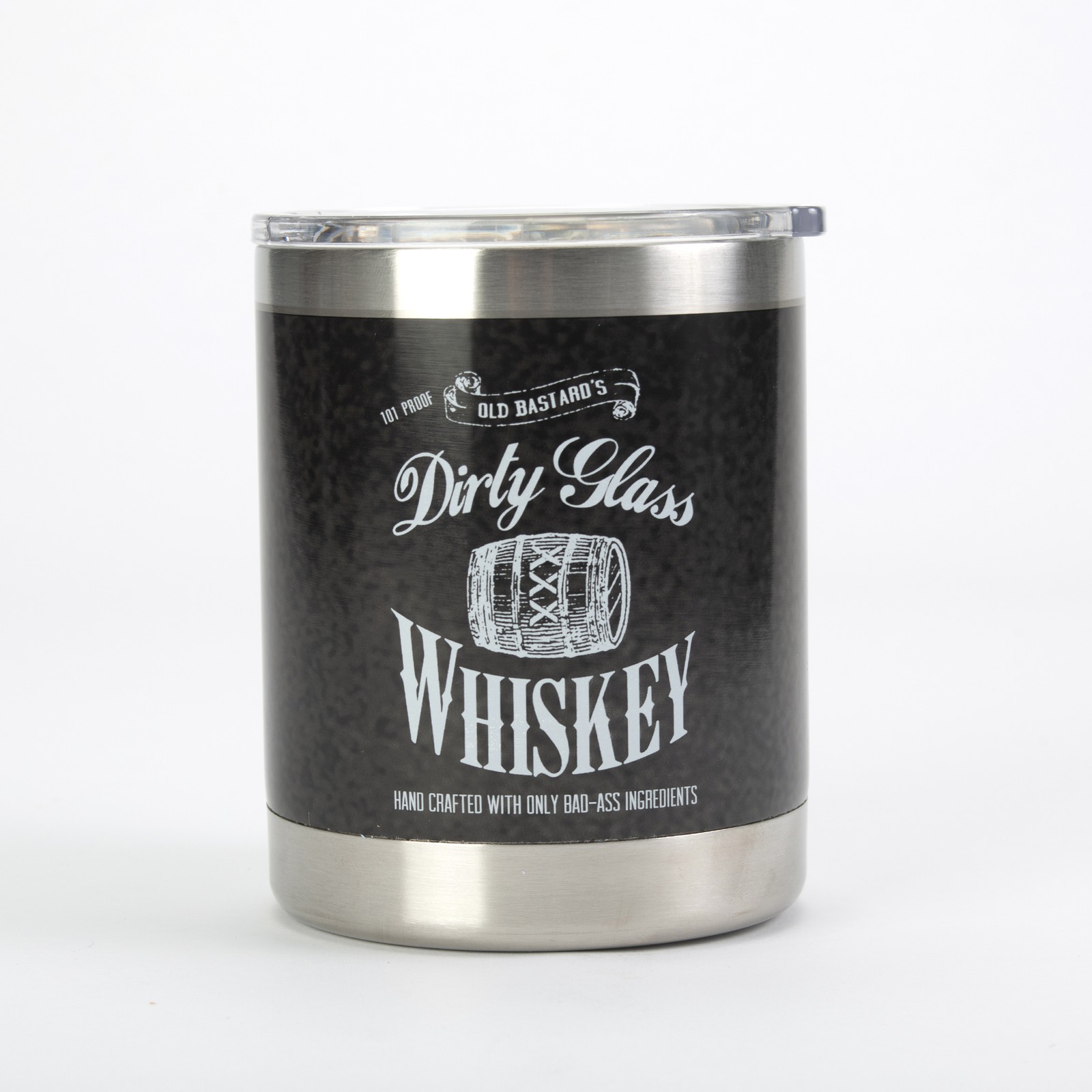 Rivers Edge Products 10oz Insulated Tumbler with Lid, Stainless Steel, Dirty