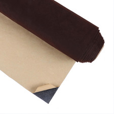 Colored Self Adhesive Velvet Flocking Liner for Jewelry Drawer Liner 12"x80" Bro