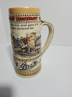 Stroh s Heritage Series II Stein   America s Only Fire Brewed Beer 