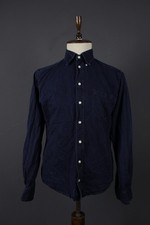 Eton Slim Fit Navy Cotton Collared Long Sleeve Button Down Shirt Size 42