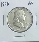 1948 franklin half dollar About Uncirculated First Year Minted