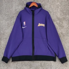 Los Angeles Lakers Nike Hoodie Mens 2XL XXL Therma Flex NBA Showtime On Court