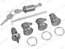 64 Impala Ignition Door Trunk Glove Lock Kit w/ Short Cylinder Original IMLS64-2