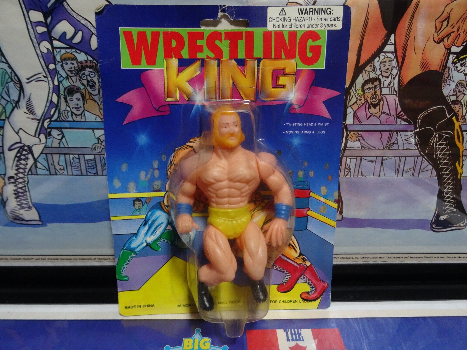 1980s WWF Wrestling King Motu Hulk Hogan He-Man Figure MOC Knockoff LJN Remco