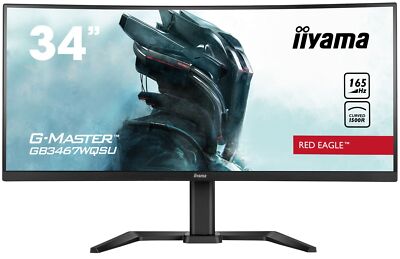 iiyama G-MASTER GB3467WQSU-B5 34 Zoll 3440x1440 165Hz VA Curved Gaming Monitor