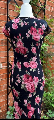 Vintage 1990s Beaded Floral Special Occasion Formal Prom Dress Size P S-XS - Picture 4 of 9