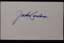 Jocko Conlan (d.89) White Sox Umpire HOF Autograph 3x5 Signed Index Card JSA16I 