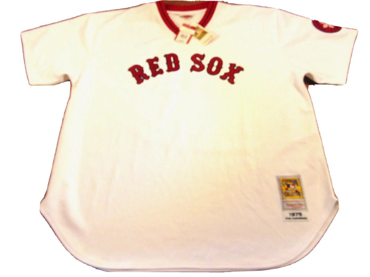 MITCHELL & NESS MLB 1975 BOSTON RED SOX CARL YASTRZEMSKI AUTHENTIC JERSEY  4XL 60