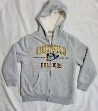 Lucky Brand Youth Medium Full Zip Sherpa Lined Hooded Sweatshirt Jacket