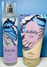 NEW BUTTERFLY 2PC BATH SET Bath Body Works FREE SHIP