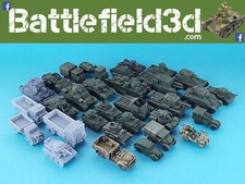 British WW2 Vehicles 1/100 (15mm) Resin - Flames of War etc.