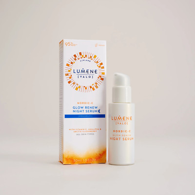 Lumene Nordic C Glow Renew Night Serum NIB