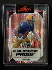 2024 Leaf Metal RED Pre-Production Proof BUB MEANS Football 1/1