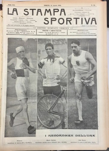 1913 LAGO D'ALBANO FIERAMOSCA CAMPIONATI FAENZA SUCAI MONTE BIANCO TAMBURELLO - 第 1/1 張圖片