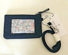 Vera Bradley  "Classic Navy"  Zip ID Case  Lanyard  NWT