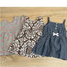 Baby Girl Summer Dresses Size 6 Months - Lot of 3