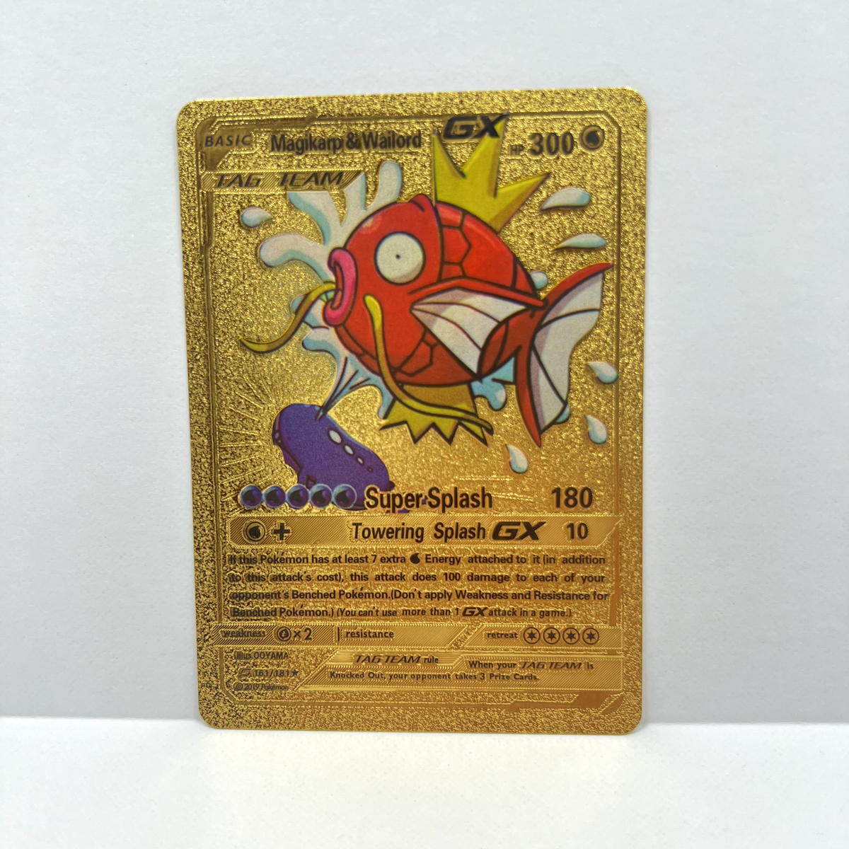 Magikarp & Wailord GX Gold Foil Pokemon Card 161/181 PACK FRESH