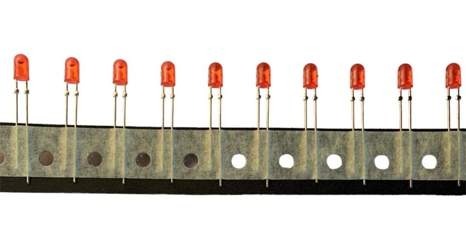 3000PCS 4mm Red LED Light Bulb Emitting Diode. Ships from USA. - Image 2 of 3