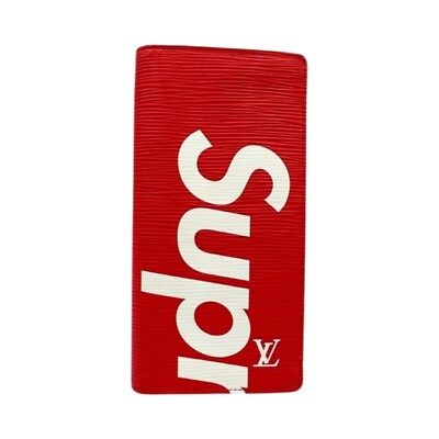 LOUIS VUITTON × Supreme ダイスe-pay LOUIS VUITTON X SUPREME BRAZZA WALLET | eBay