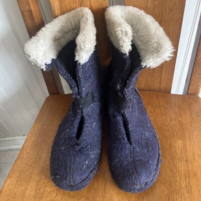 SOREL Manitou Insulated Blue Wool Insert Duck Boots Men Size  display picture 1