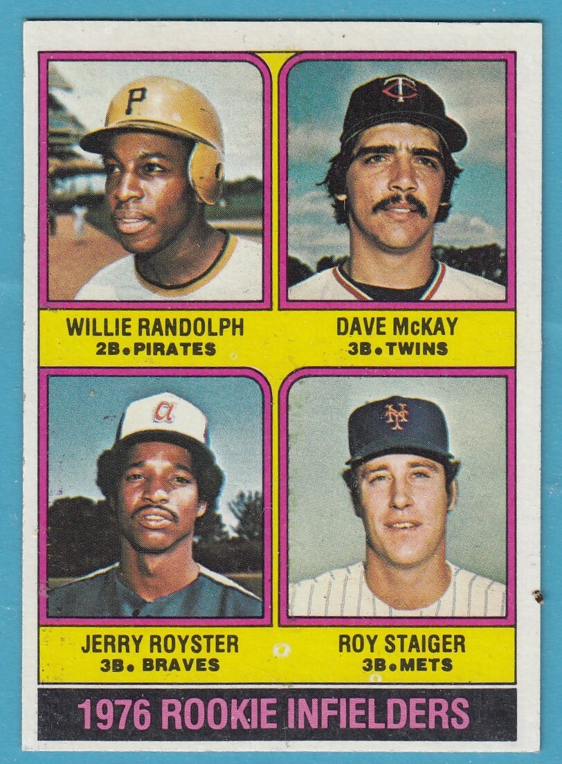 1976 Topps # 592 Randolph, McKay, Royster, Staiger -- Box 713-174