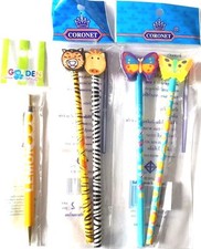 5 PCS CUTE PENCILS ERASER SCHOOL ANIMAL LEMON KID CHILDREN HANDWRITING