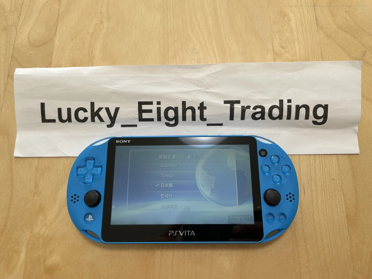 PS Vita Aqua Blue PCH 2000 Za23 Console only PSV Slim [H] | eBay
