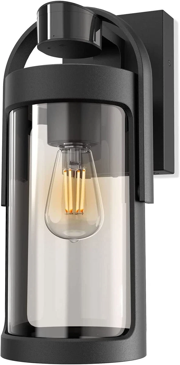 2PK Outdoor Wall Lantern Motion Sensor Patio Porch Waterproof