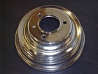 New Big Block Chevy Long Pump 3 Groove Chrome Crankshaft Pulley LWP BBC 396 454
