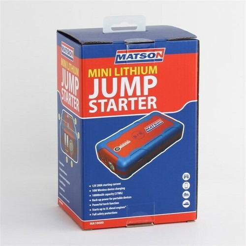 MATSON MA10000 12 VOLT LITHIUM JUMP STARTER 200A STARTING 500A PEAK - Picture 6 of 9