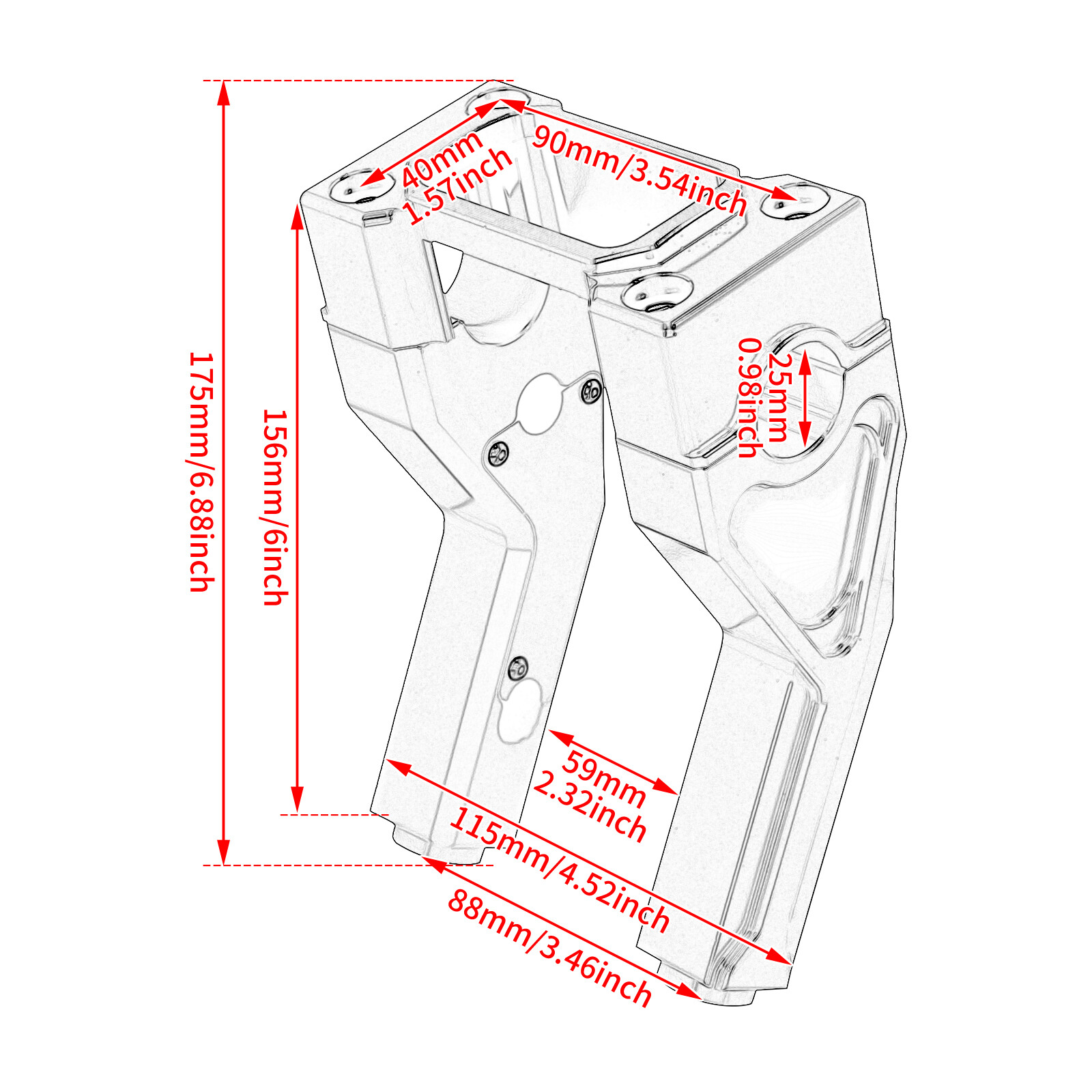 Gold Riser Clamp Kit Handlebar For Harley Softail Street Bob Low Rider ...