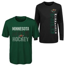 Outerstuff NHL Youth Boys 8-20 Minnesota Wild Performance T-Shirt Combo Set