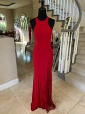 298 NWT RED LA FEMME PROM/PAGEANT/FORMAL DRESS/GOWN 23956 SIZE 2