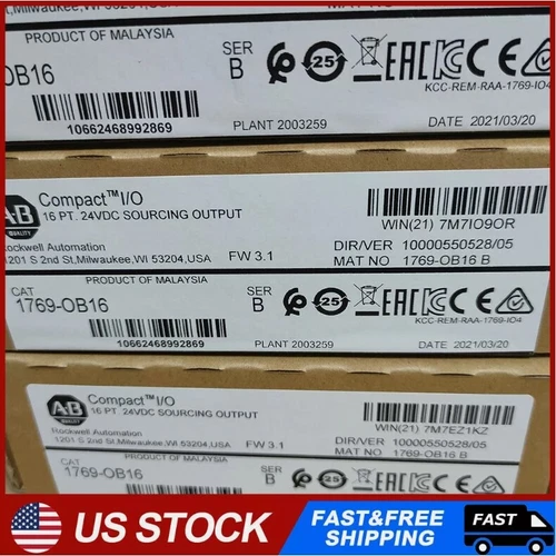 2022 NEW 1769-OB16 AB Compact I/O 16 Pt 24VDC SOURCING OUTPUT Module AB 1769OB16