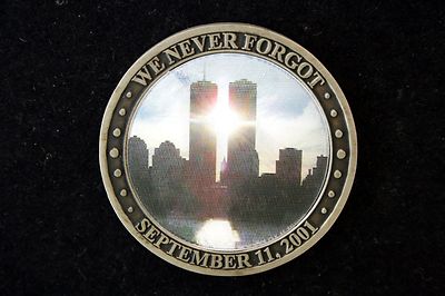 US WE NEVER FORGOT 9-11 COIN TWIN TOWERS GROUND ZERO UNITED STATES ...