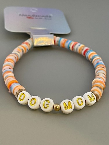 Dog Mom Bracelet NWT Dog Lover Bracelet, Heishi Beads