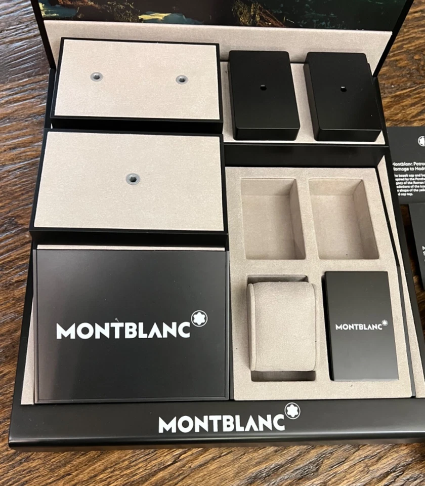 AUTHENTIC MONTBLANC Retail Display Case Showcases for Watches Pens Signs RARE - Image 3 of 4
